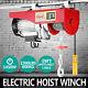 1500lbs Electric Hoist Winch Lifting Engine Crane Garage Lift Hook Overhead