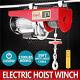 1500lbs Electric Hoist Winch Lifting Engine Crane High Carbon Cable Steel Good