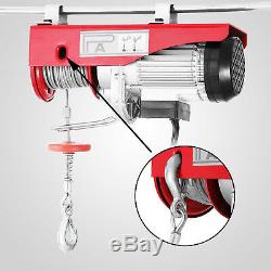 1500Lbs Electric Hoist Winch Lifting Engine Crane High Carbon Cable Steel GOOD