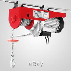 1500Lbs Electric Hoist Winch Lifting Engine Crane Wire Motor Cable CA Ship