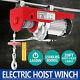 1500lbs Electric Hoist Winch Lifting Engine Crane Wire Motor Ceiling Cable