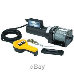 1500 Lb. Capacity 120 Volt AC Remote Controlled Electric Winch Horizontal Pull