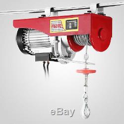 1500 Lb Overhead Electric Hoist crane lift garage winch withremote 110V