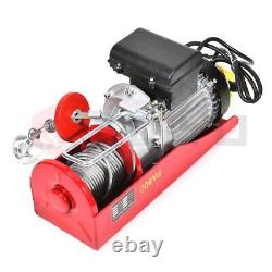 1500 lbs Electric Hoist Winch Lifting Engine Crane Cable Overhead Lift with Remote