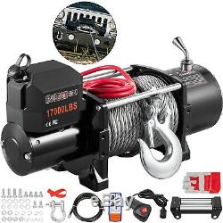 17000LBS Electric Winch 12V Steel Cable Off-road ATV UTV Truck Towing Trailer