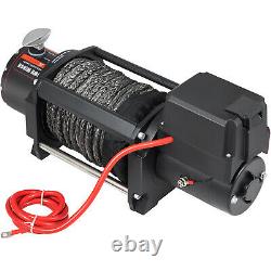 17500Ibs Electric Winch 12V 85ft Synthetic Rope 4WD ATV UTV Winch Towing Truck