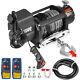 17500lbs Electric Winch 12v Synthetic Cable Truck Trailer Towing Off-road 4wd