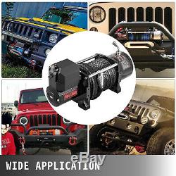 17500LBS Electric Winch Waterproof Truck Trailer 85FT Synthetic Rope Off-Road