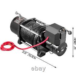 17500LBS Electric Winch Waterproof Truck Trailer 85FT Synthetic Rope Off-Road