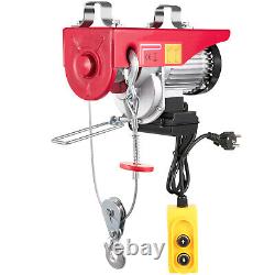 1760Lbs Electric Hoist Winch Overhead Lift Engine Crane with Wired Remote Control