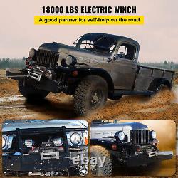 18000Ibs Electric Winch 12V 75Feet Steel Rope 4WD ATV UTV Winch Towing Truck