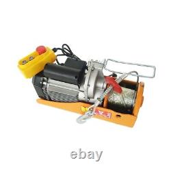 2000LBS Electric Cable Hoist Crane Winch Garage Lift Wired Remote Control 220V
