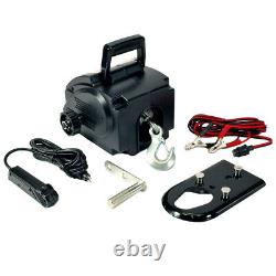 2000LBS Portable Detachable Electric Boat Winch For Boat Anchor Trailer Pulling
