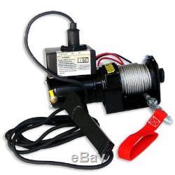 2000lb Pulling 12V Electric Winch Marine Trailer Winch Towing Truck Off Road