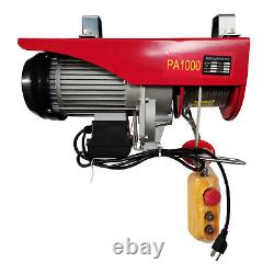 2200LBS Electric Hoist Winch Engine Crane 110V