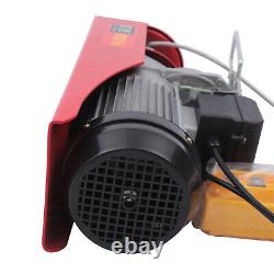 2200LBS Electric Hoist Winch Engine Crane with Remote Control 110V