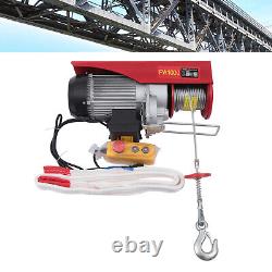 2200LBS Electric Hoist Winch Engine Crane with Remote Control 110V