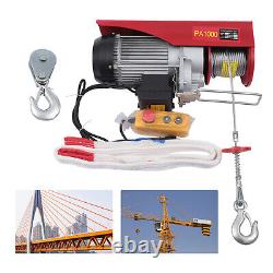 2200LBS Electric Hoist Winch Engine Crane with Remote Control 110V