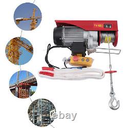 2200LBS Electric Hoist Winch Engine Crane with Remote Control 110V