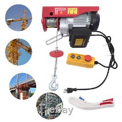 2200LBS Electric Hoist Winch Engine Crane with Wireless 110V