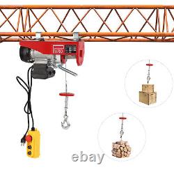 2200LBS Electric Hoist Winch Engine Crane with Wireless 110V