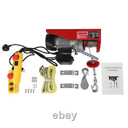 2200LBS Electric Hoist Winch Engine Crane with Wireless 110V