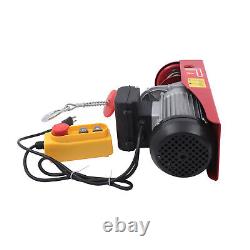 2200LBS Electric Hoist Winch Engine Crane with Wireless 110V