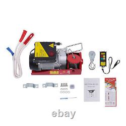 2200LBS Electric Hoist Winch Engine Crane with Wireless 110V