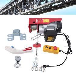 2200LBS Electric Hoist Winch Engine Crane with Wireless 110V