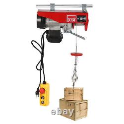 2200LBS Electric Hoist Winch Engine Crane with Wireless 110V