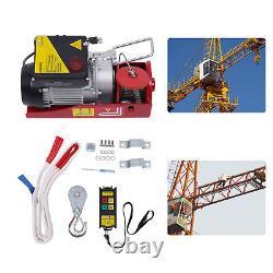 2200LBS Electric Hoist Winch Engine Crane with Wireless 110V