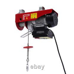 2200LBS Electric Hoist Winch Engine Crane with Wireless 110V