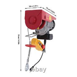 2200LBS Electric Hoist Winch Engine Crane with Wireless 110V