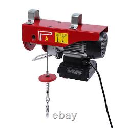 2200LBS Electric Hoist Winch Engine Crane with Wireless 110V