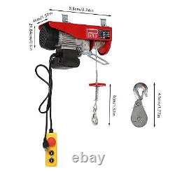 2200LBS Electric Hoist Winch Engine Crane with Wireless 110V