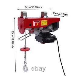 2200LBS Electric Hoist Winch Engine Crane with Wireless 110V