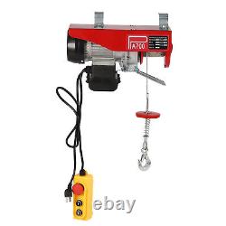 2200LBS Electric Hoist Winch Engine Crane with Wireless 110V