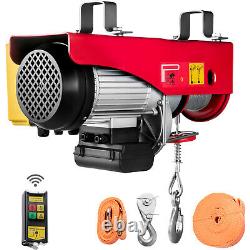 2200LBS Electric Hoist Winch Engine Crane with Wireless Remote Control 110V