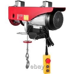2200LBS Electric Wire Cable Hoist Winch Crane Lift with 6.6ft wired remote Control