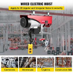 2200LB Electric Wire Hoist Winch Hoist Crane Lift PA1000kg 40 ft Remote Control