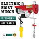 2200lbs Electric Hoist Winch Lifting High Carbon Cable Heavy Duty Hm