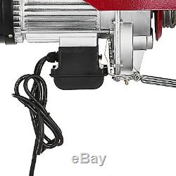 2200Lbs Electric Hoist Winch Lifting High Carbon Cable Heavy Duty HM
