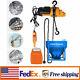 2200 Lbs Electric Chain Hoist Winch Chain Wired Copper Motor Remote 13 Ft Chain