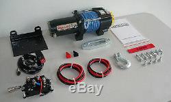 2500lb New Runva ATV UTV 12V Towing Recovery Electric Winch Kit With Synthetic