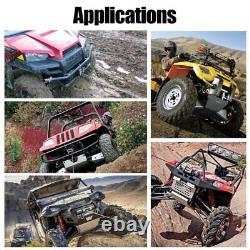 3000LBS Electric Winch Synthetic Rope Truck Trailer Towing Off Road 4WD