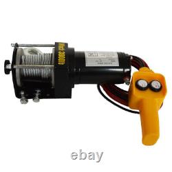 3000lbs Electric Winch 12V (with1kw Full Copper Core Motor&5mm8m Wire Rope)