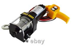 3000lbs Electric Winch 12V (with1kw Full Copper Core Motor&5mm8m Wire Rope)