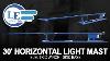 30 Foot Horizontal Light Mast Electric Winch Skid Base