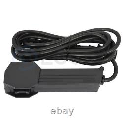 3500LBS 12V Electric Trailer Winch Synthetic Rope Cable 33ft Boat Winch Black