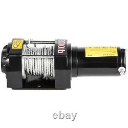3500LBS Electric Recovery Winch 12V Towing Truck Steel Rope Off Road Waterproof